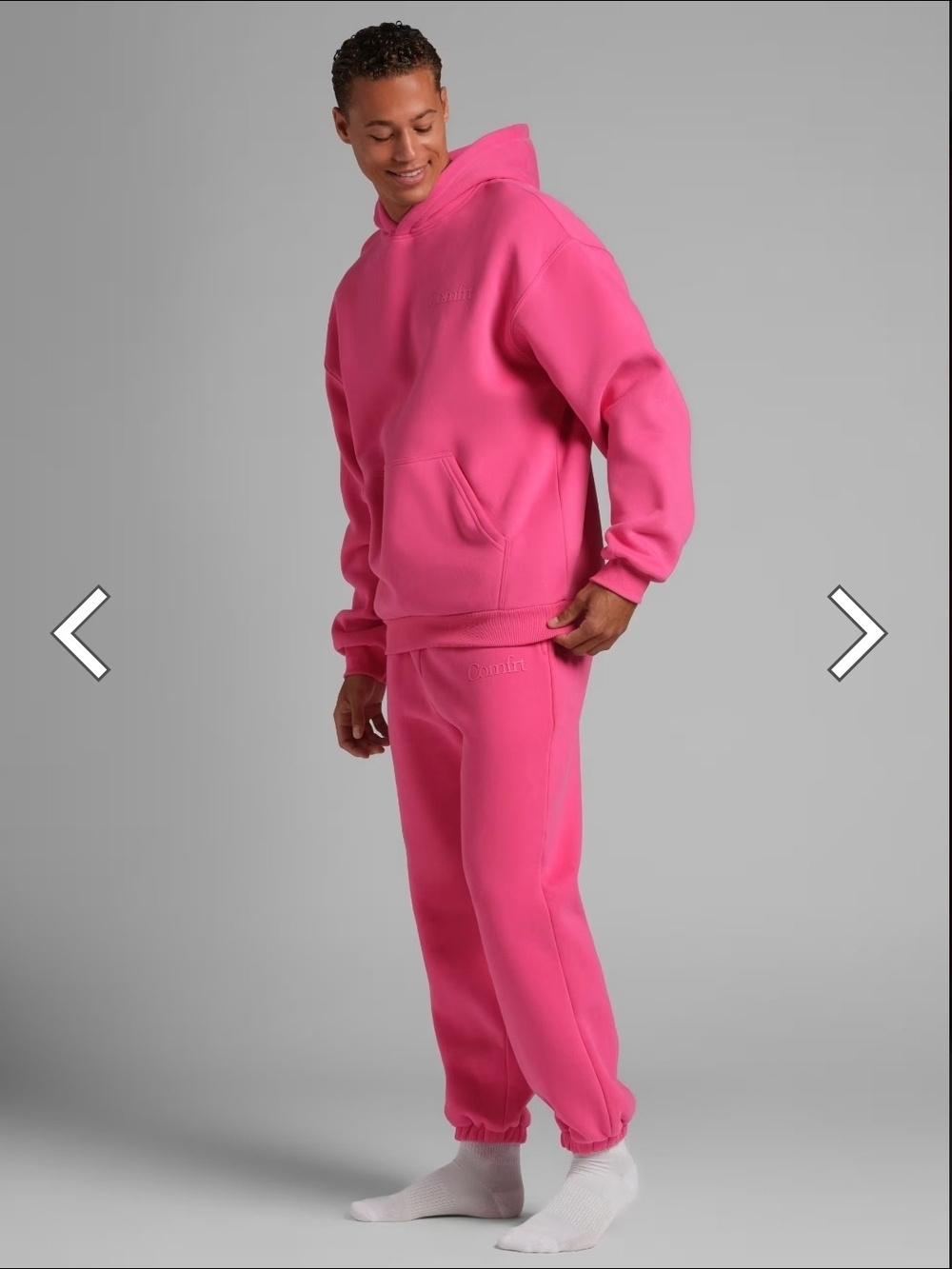 Comfrt Minimalist Hoodie - Hot Pink - 2XL - Picture 4 of 6